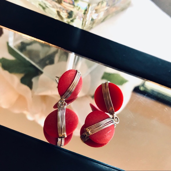 GIOVANNA CHANTAL Fine Essence Earrings - Red - Picture 2 of 8